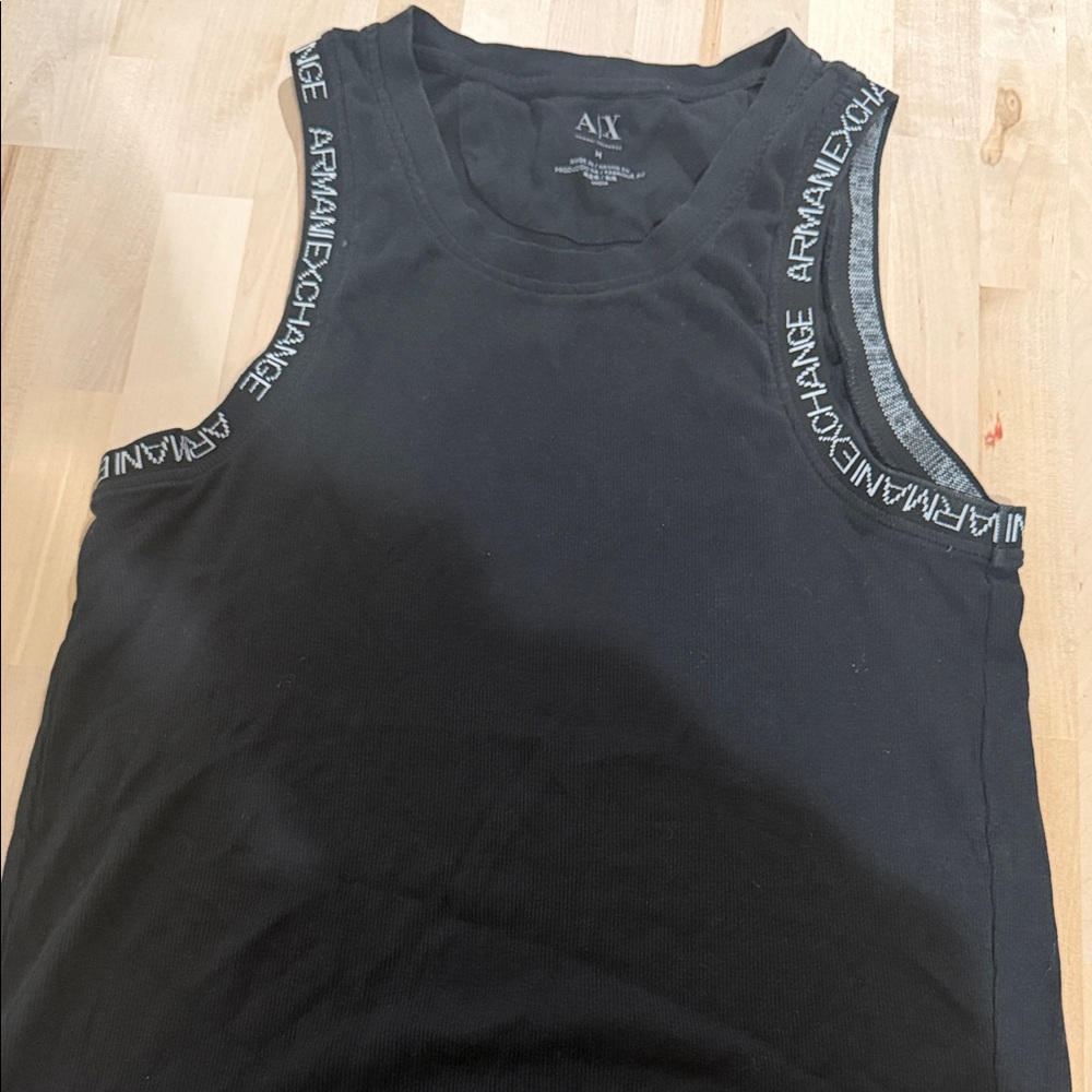 Armani Exchange Sleeveless Black Top